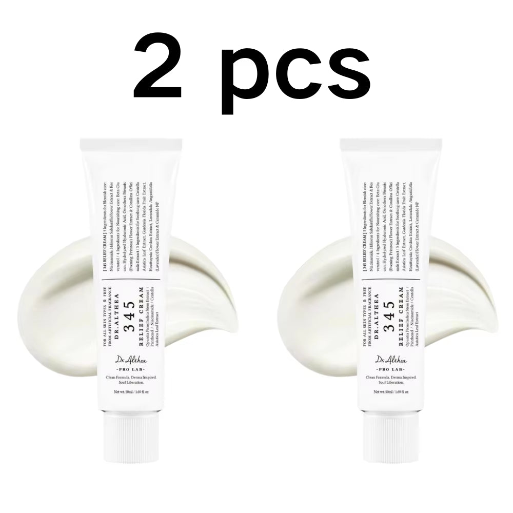 345 Relief Cream Korean Dr.Althea Antioxidant Relief Cream Soothing Hydrating Repair Clean Acne for Oily Skin Care